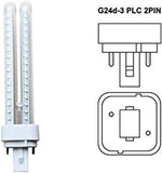 COUSON Bombilla PLC LED 15W Luz Fría 6000K G24d-3 2Pin 1350lm A+, No regulable, Pack de 6 [Clase de eficiencia energética A+]