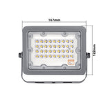 Foco Proyector LED 30W Exterior OSRAM Chips IP65
