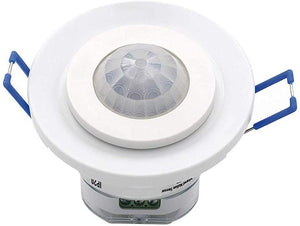 Sensor de movimiento PIR empotrable blanco 360° de techo para LED