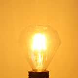 COUSON Bombilla Filamento LED E27 6W G110 Vintage Edison Forma Diamante Luz Amarilla Cálida 2700K