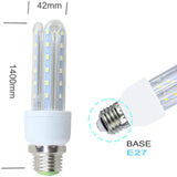 COUSON Bombilla LED E27 Lámpara 9 -16  Watios en Forma de U